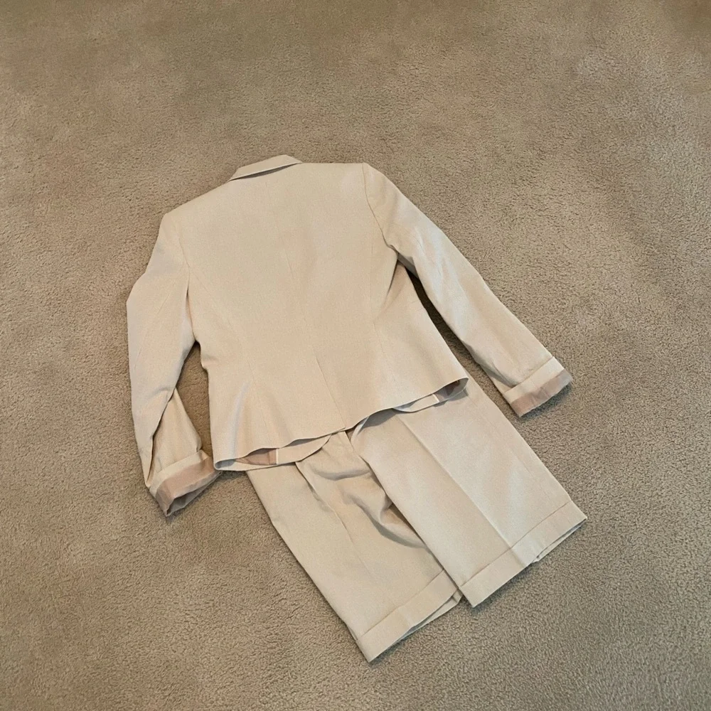 Calvin Klein Chic Beige Blazer and Short Set - Picture 9 of 14